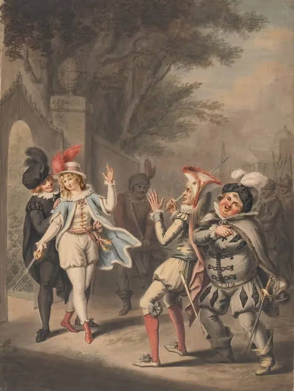The Duel; 'Twelfth Night,' Act III, Scene IV — Henry William Bunbury