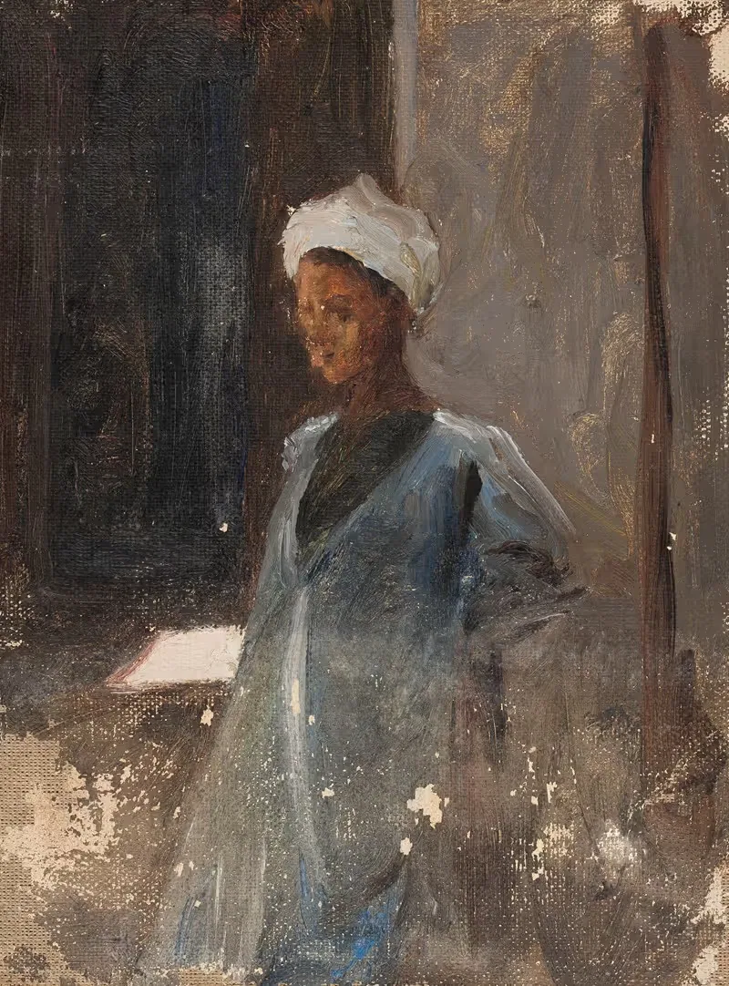 Arab man. From the journey to Egypt — Jan Ciągliński