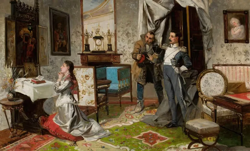 Возвращение улана by Ян Чеслав Мониушко, 1899 — digital art print download
