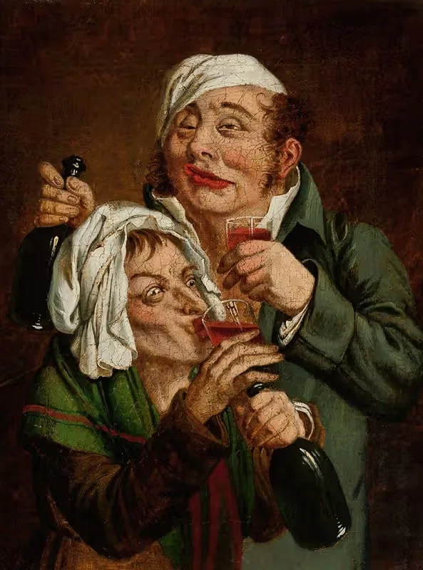 Пара пьяниц by Ян Феликс Пиварский — digital art print download