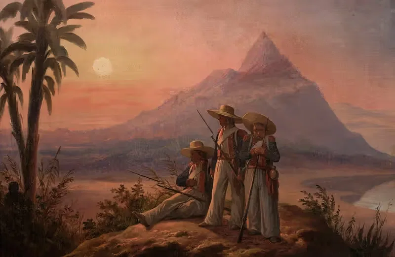 Легионеры в Сан-Доминго by Январь Суходольский, 1854 — digital art print download