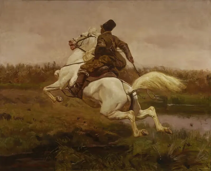 Загонщик by Йозеф Хелмоньский, 1907 — digital art print download