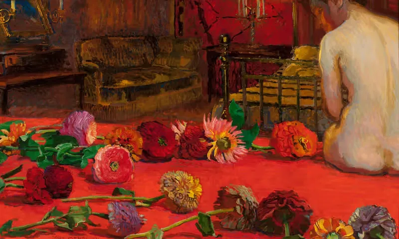 Цинии by Юзеф Мехоффер, 1911 — digital art print download