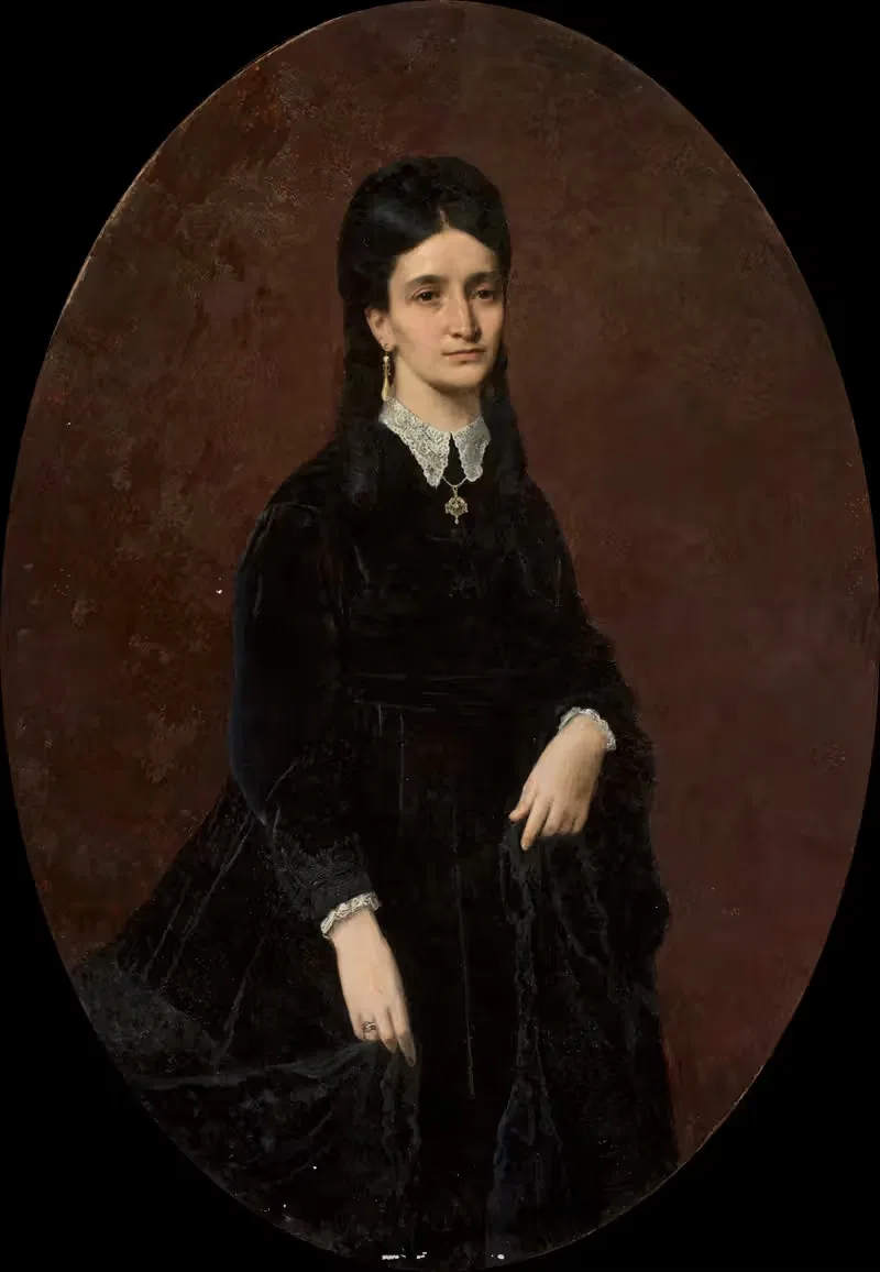 Portrait of a lady — Józef Simmler