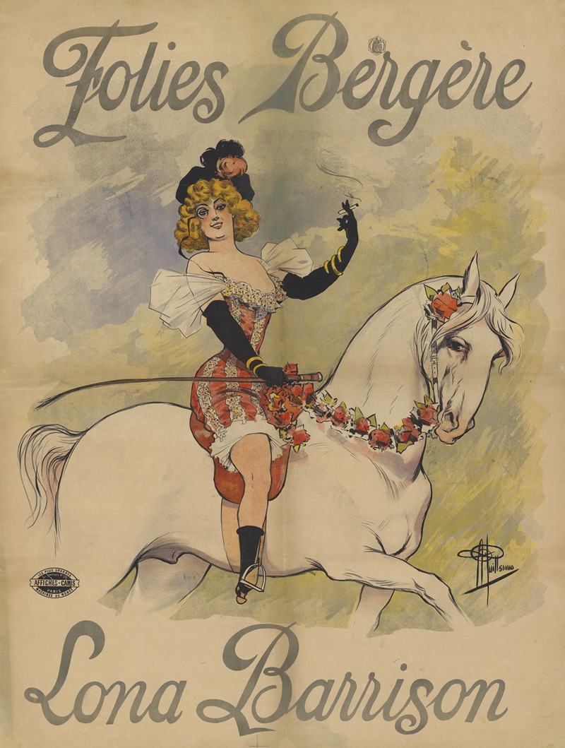 Folies-Bergère. Lona Barrison by Альбер Гийом, 1897 — digital art print download