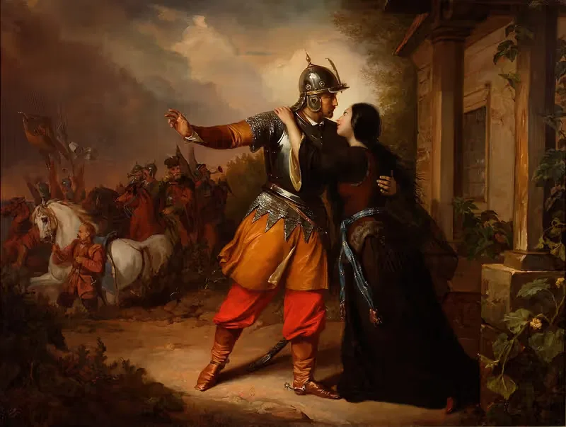Wacław's farewell to Maria — Józef Simmler