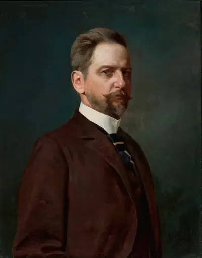 Self-portrait by Julian Maszyński, 1898 — digital art print download