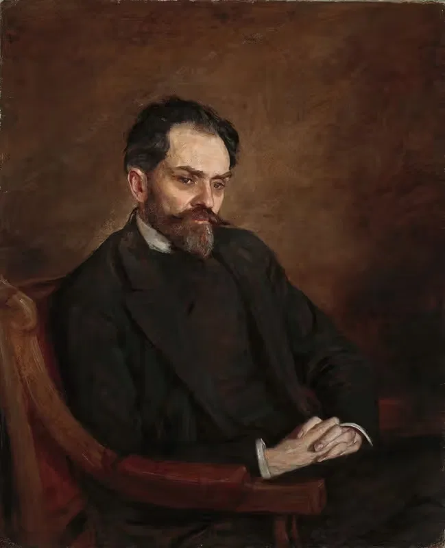 Portrait of Stefan Żeromski — Kazimierz Mordasewicz
