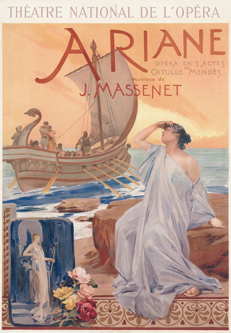 Jules Massenet – Ariane by Albert Maignan, 1906 — digital art print download