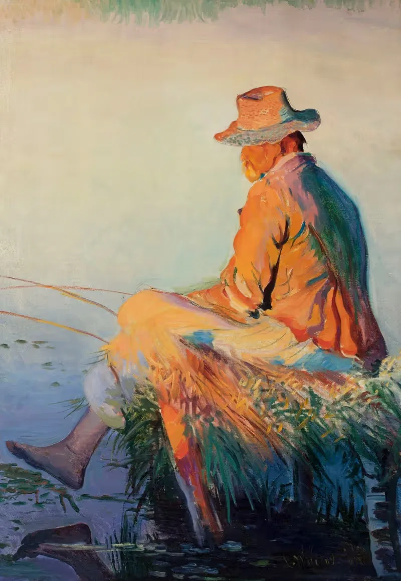 Рыбак by Леон Вычулковский, 1911 — digital art print download