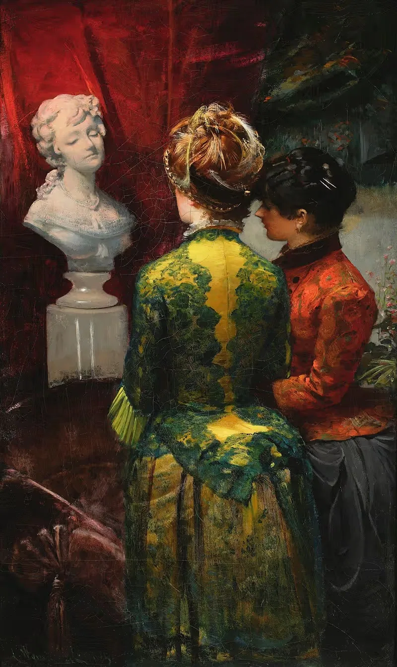 В бодуаре by Леон Вычулковский, 1885 — digital art print download