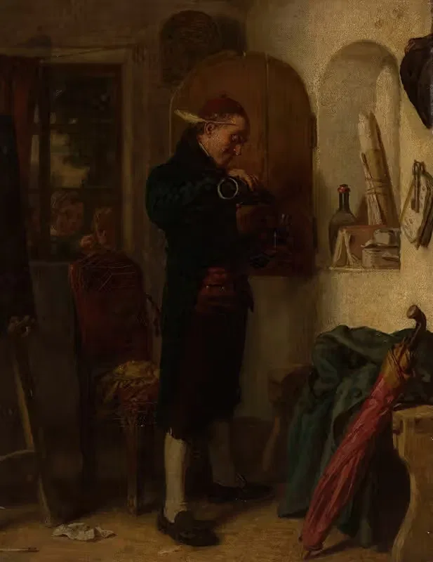 Glass of wine — Leopold Löffler