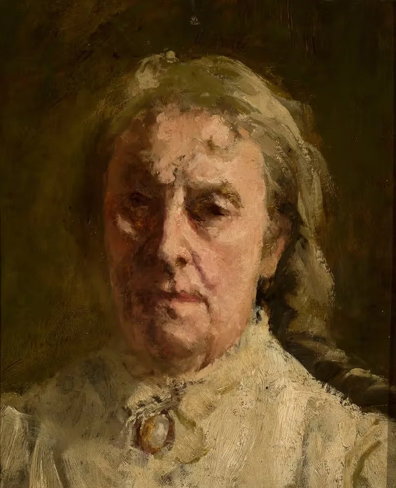 Head of a woman — Maksymilian Gierymski