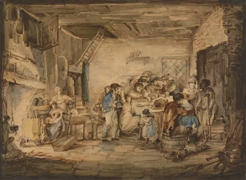 Interior of an Inn — Nicholas Pocock