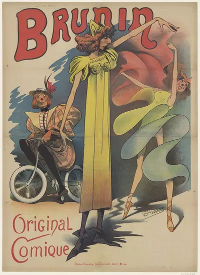 Brunin. Original comique by Альфред Шубрак, 1880 — digital art print download