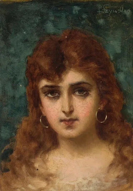 Female head by Pantaleon Szyndler — digital art print download