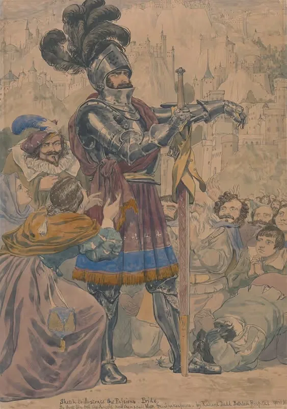 Эскиз для Страстей; Гордость by Ричард Дадд, 1854 — digital art print download