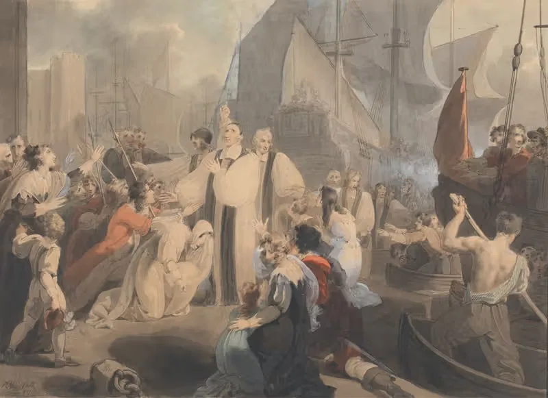Семь епископов идут на суд by Ричард Уэстолл, 1790 — digital art print download