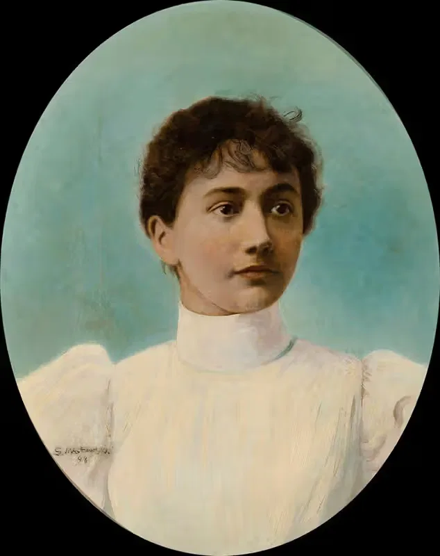 Портрет Анелии Рапацкой by Станислав Масловский, 1898 — digital art print download