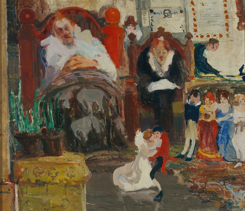 Puppets by Witold Wojtkiewicz, 1907 — digital art print download