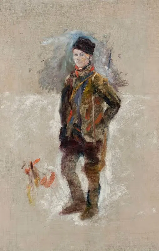 Portrait of Gościmiński, sketch — Władysław Podkowiński