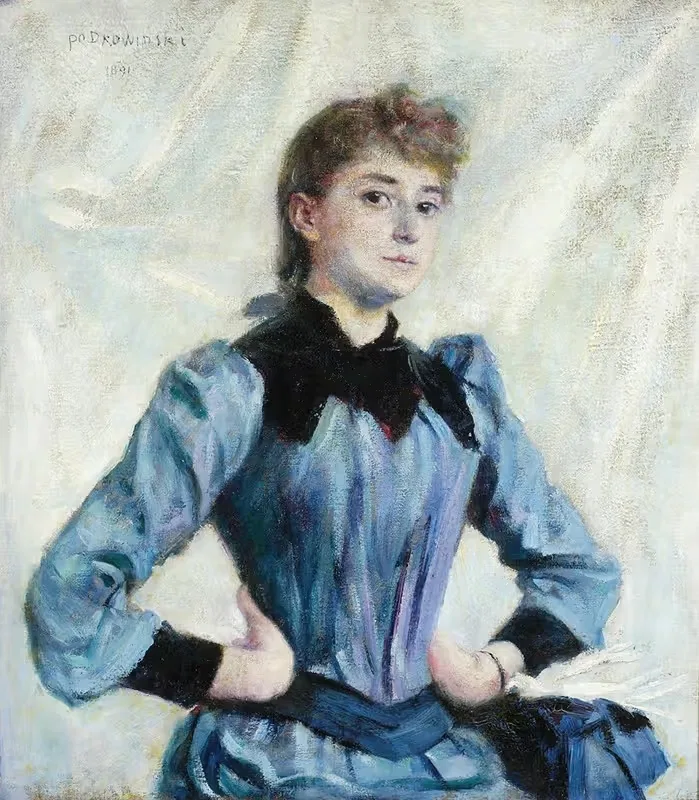 Изучение блондинки by Владислав Подковиньский, 1891 — digital art print download