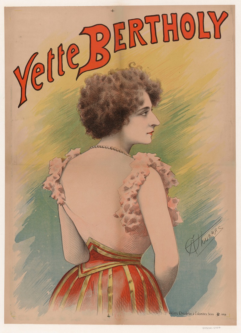 Yette Bertholy by Альфред Шубрак, 1880 — digital art print download