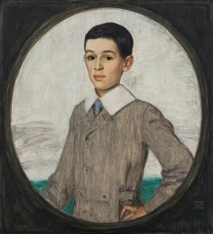 Александр Сайцов (брат Веры Сайцов) by Франц фон Стук, 1913 — digital art print download