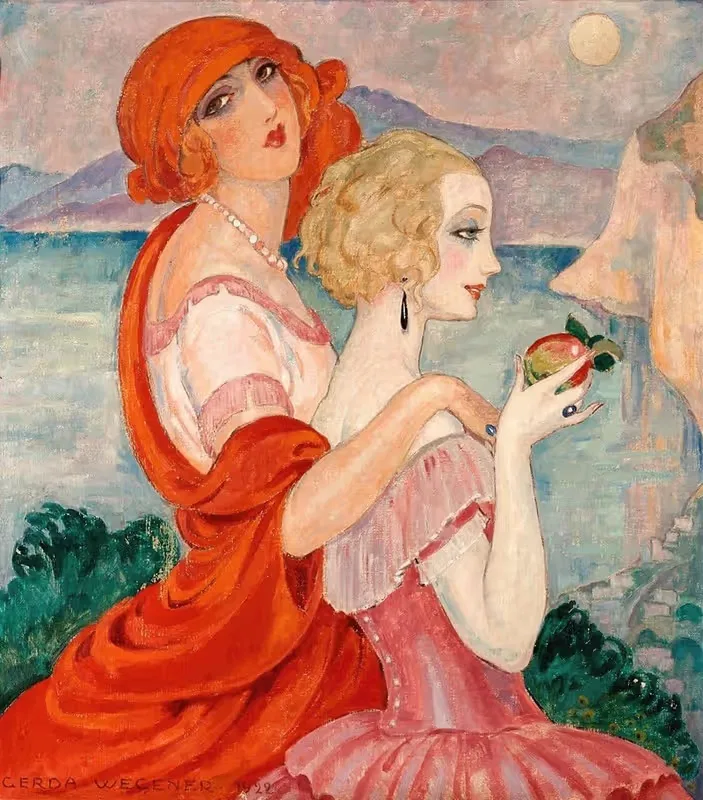 На дороге в Анакапри by Герда Вегенер, 1922 — digital art print download