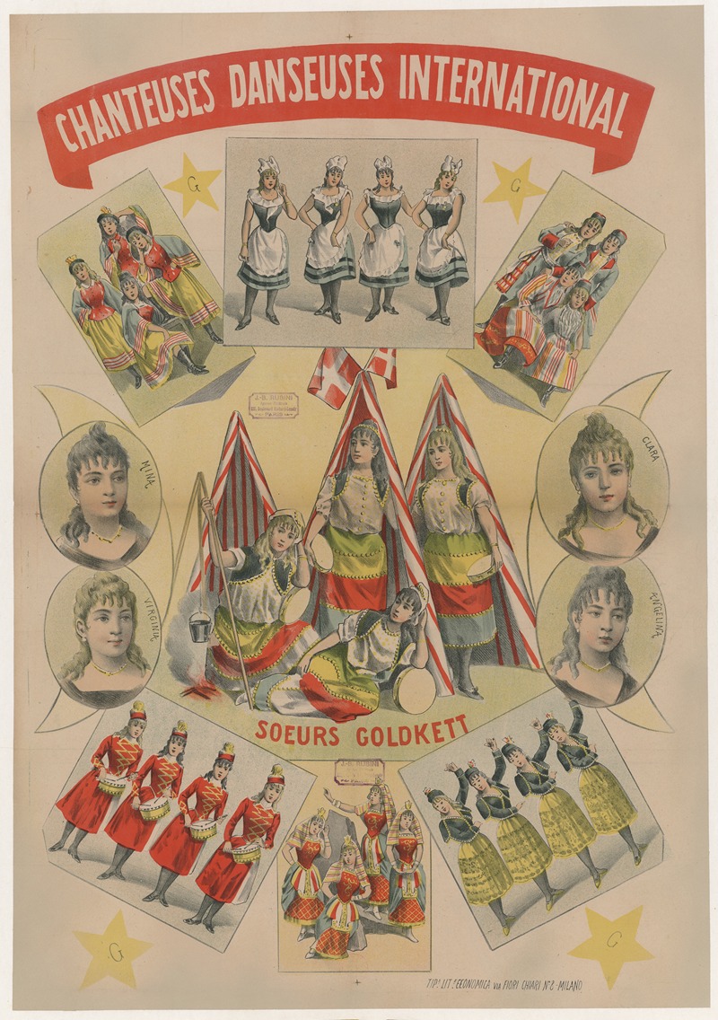 Chanteuses danseuses international. soeurs Goldkett — Anonymous