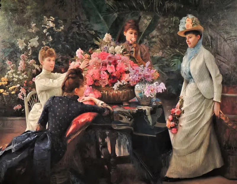 Весенние цветы by Юлий Лебланк Стюарт, 1890 — digital art print download