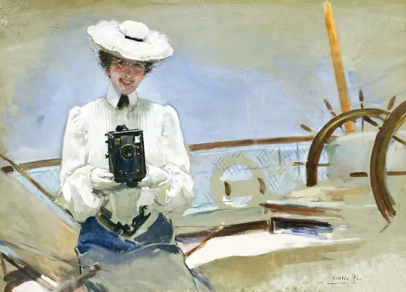 Модная иллюстрация by Сесилио Пла и Гальярдо, 1903 — digital art print download