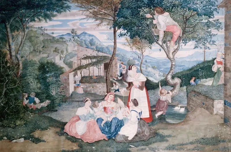 Italian country life — Franz Theobald Horny