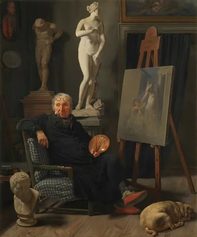 Portrait of the painter C. A. Lorentzen — Martinus Rørbye