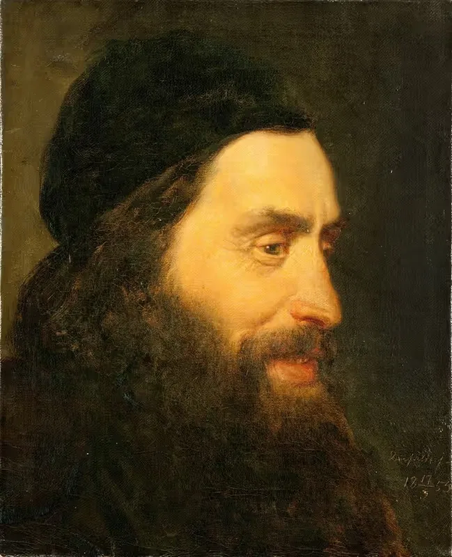 Изучение головы by Карл д'Ункер, 1853 — digital art print download