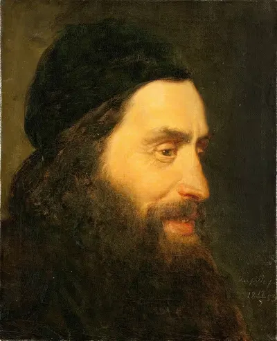 Изучение головы by Карл д'Ункер, 1853 — digital art print download
