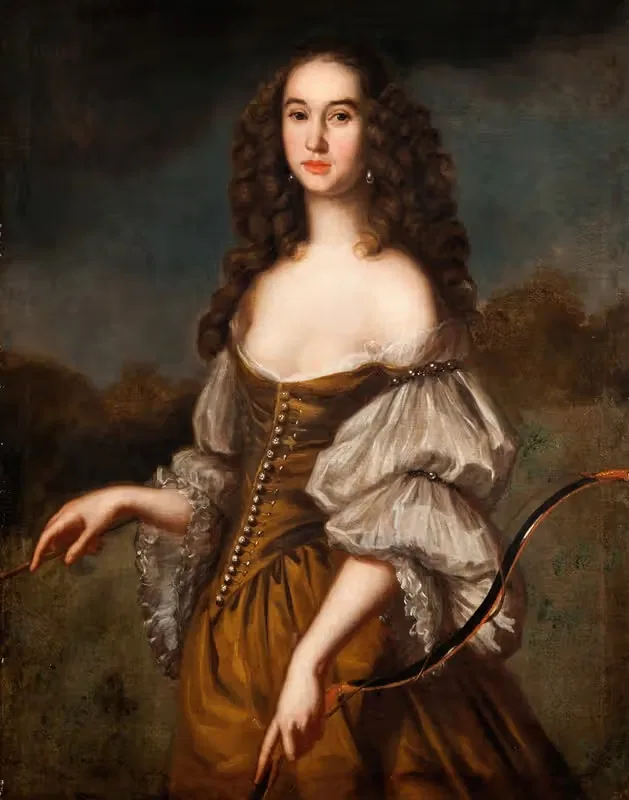Неизвестная дама, изображённая как Диана by Давид Клёкер Эренштраль, 1653 — digital art print download