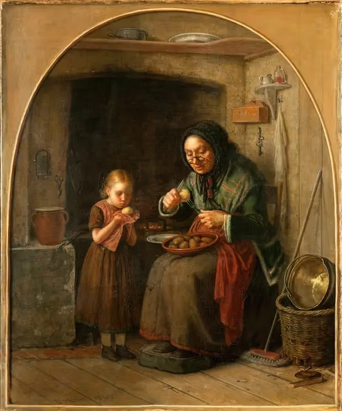 The Hot Potato by David Monies, 1867 — digital art print download