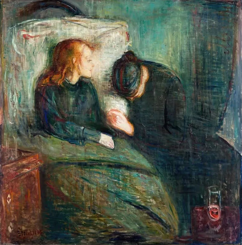 Больная девочка by Эдвард Мунк, 1896 — digital art print download