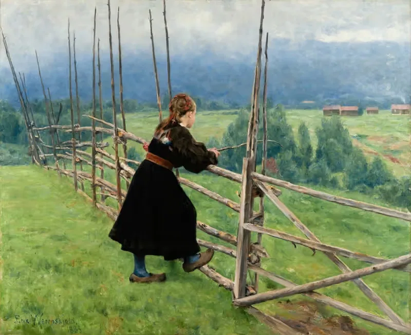 На равнине by Эрик Веренскиольд, 1883 — digital art print download