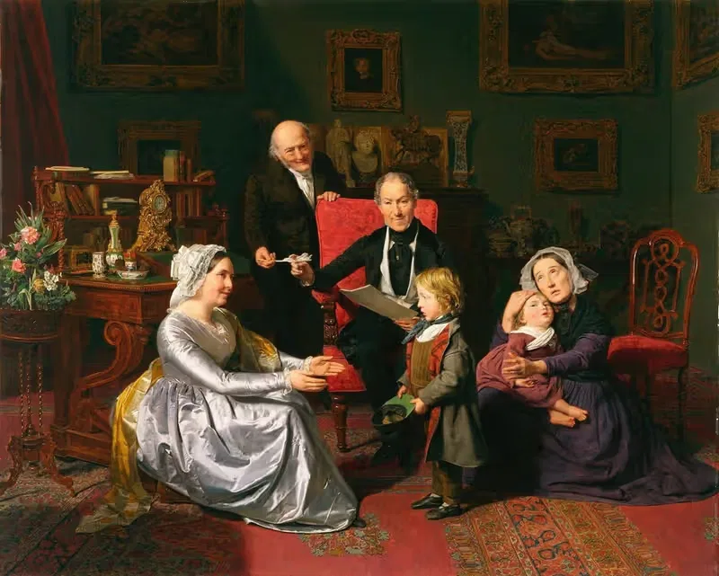 Усыновление by Фердинанд Георг Вальдмюллер, 1847 — digital art print download