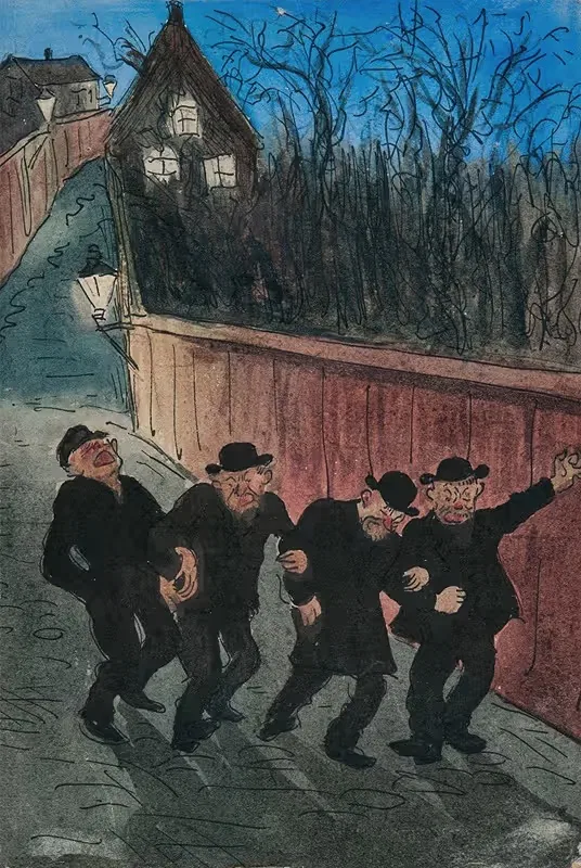 Ночные гуляки by Ивар Аросениус, 1901 — digital art print download