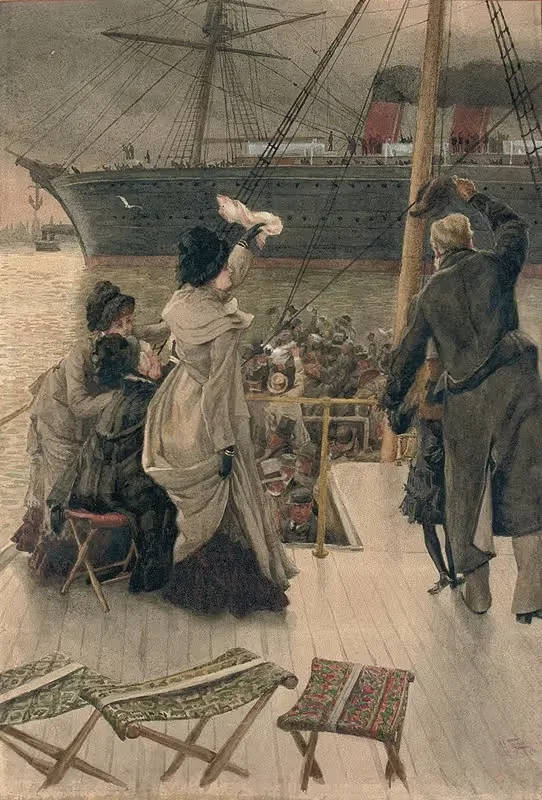Прощай, на Мерси by Джеймс Тиссо, 1880 — digital art print download