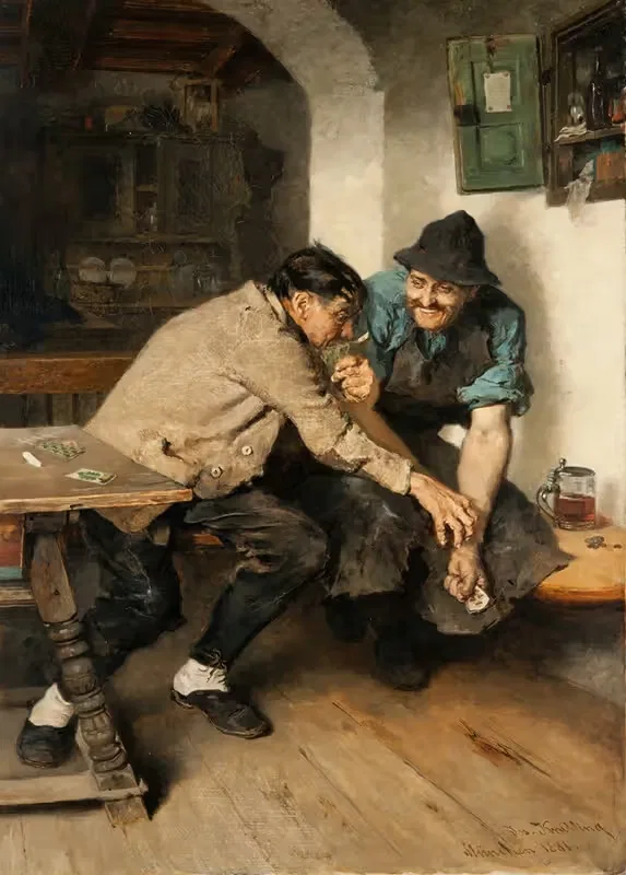 Игроки в карты by Джозеф Книлинг, 1881 — digital art print download