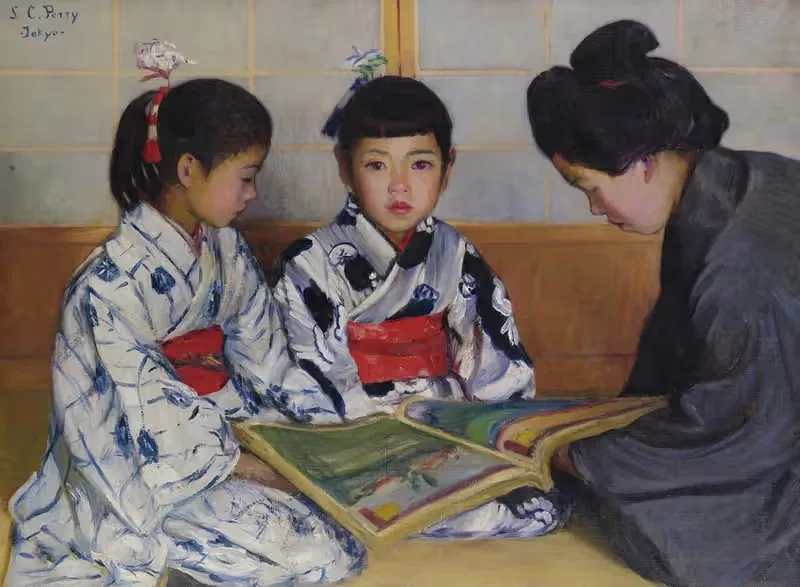 The picturebook by Lilla Cabot Perry — digital art print download