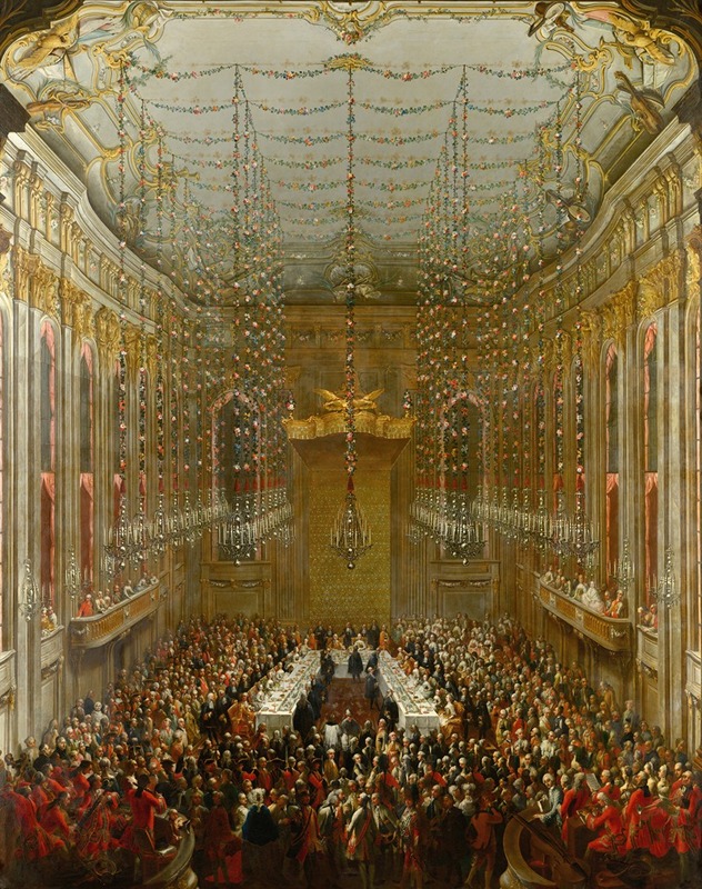 Свадебный ужин by Мартин ван Мейтенс, 1763 — digital art print download