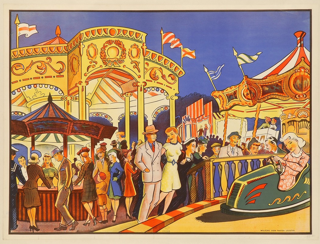 Fête foraine by Аноним — digital art print download