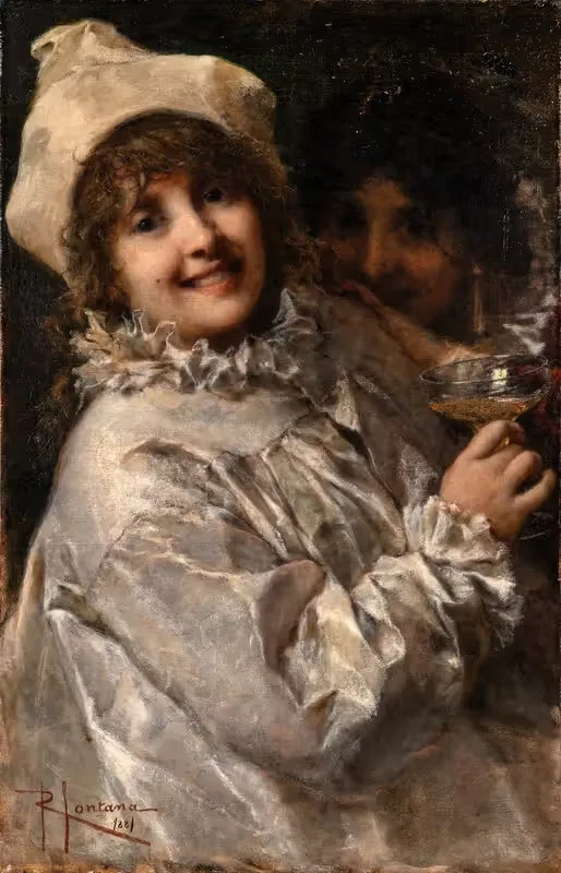 Пьеро by Роберто Фонтана, 1881 — digital art print download
