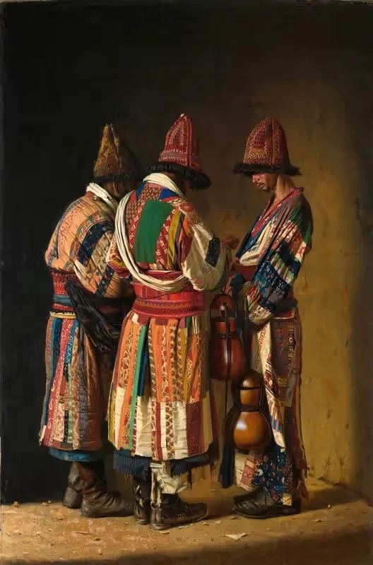 Дервиши в праздничной одежде by Василий Верещагин, 1869-1870 — digital art print download