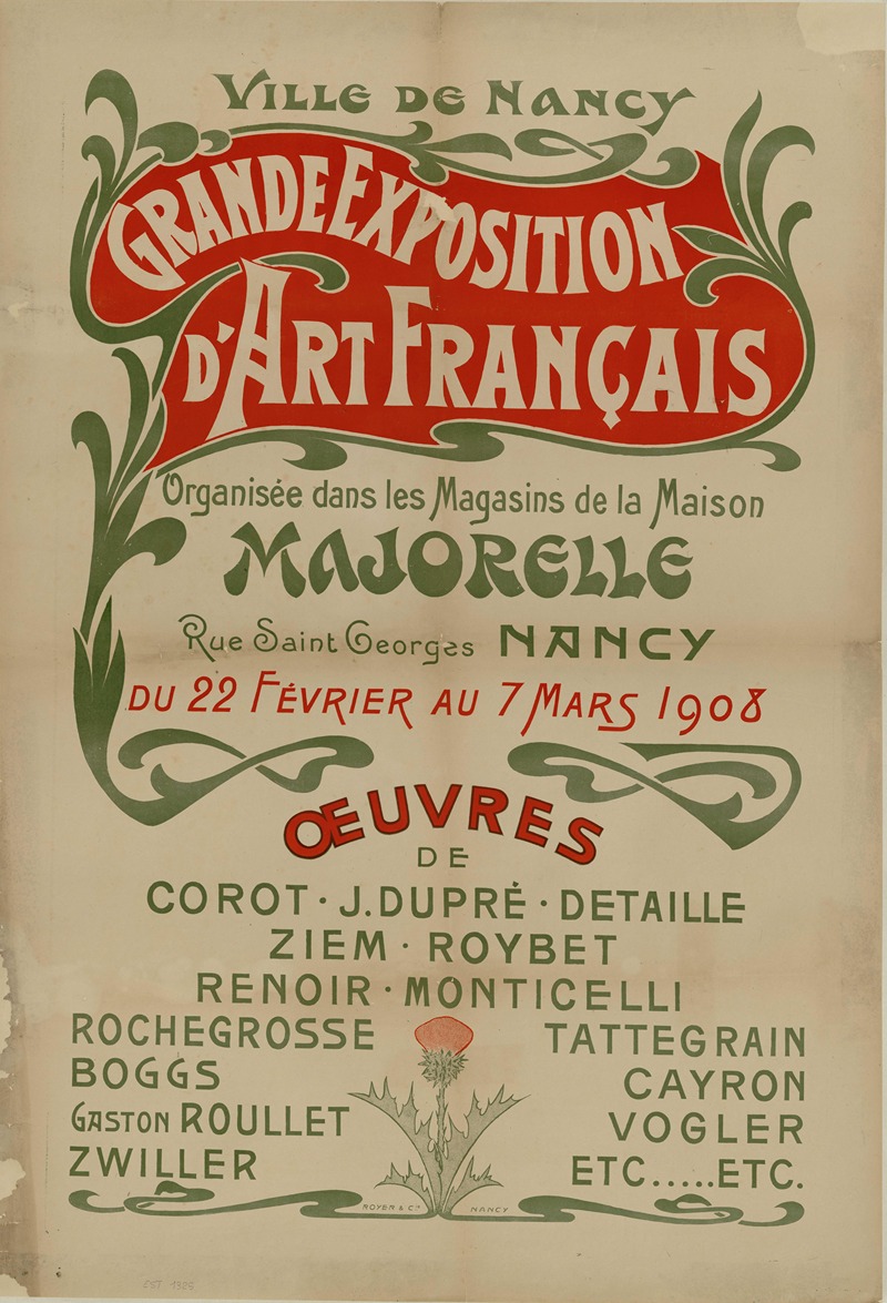 Grande exposition d'art français by Аноним, 1908 — digital art print download